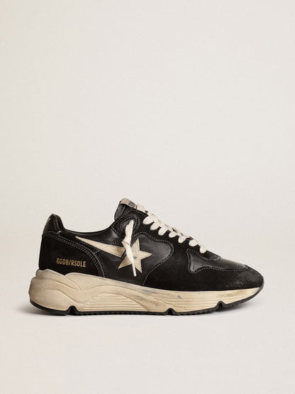 GGDB - Running Sole en cuir nappa et suède noirs