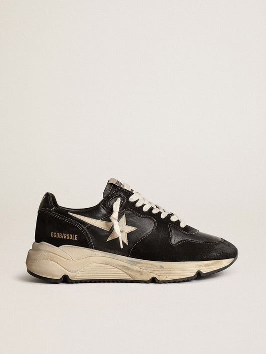 GGDB - Running Sole en cuir nappa et suède noirs