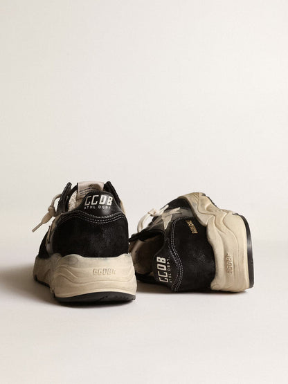 GGDB - Running Sole en cuir nappa et suède noirs