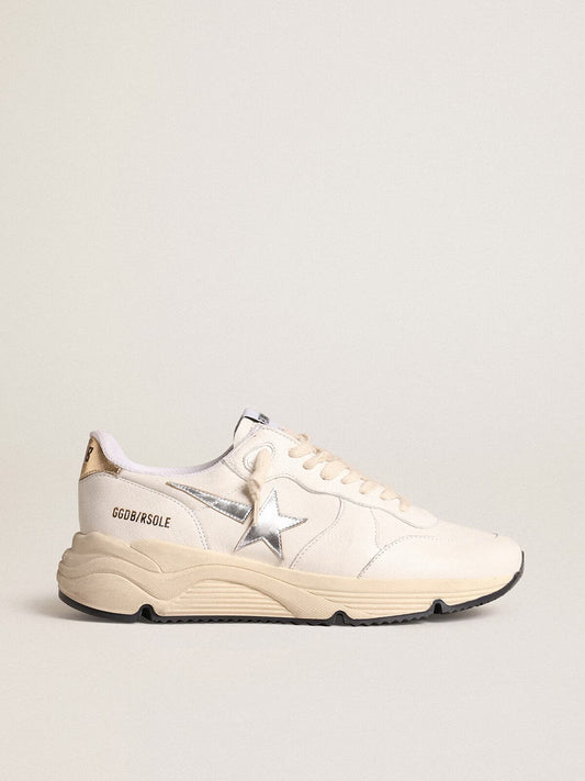 GGDB - Running Sole en cuir nappa avec étoile argentée et talon en cuir doré